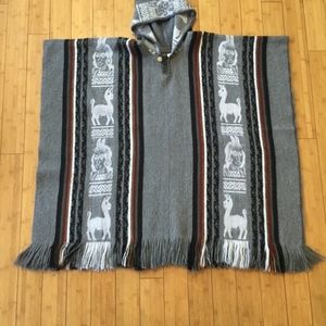 Alpaca Poncho Boho Festival Hippie Hippie NEW